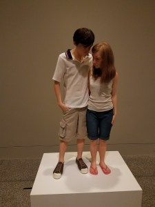 Art Sculpture by artist Ron Mueck at Museum of Fine Arts Houston