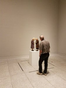 Art Sculpture by artist Ron Mueck at Museum of Fine Arts Houston