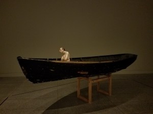 Art Sculpture by artist Ron Mueck at Museum of Fine Arts Houston